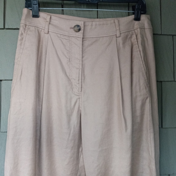 The Reset R Label Slouchy Trouser Pleated Ankle Pant Taupe Size S - Picture 6 of 6